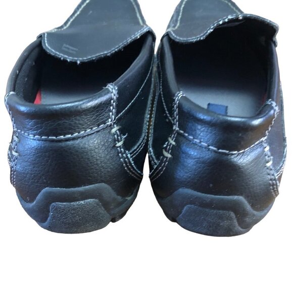 Tommy Hilfiger Mens Size 9 EUR 42 Dathan Black Driving Moccasins Shoes Loafers - Picture 4 of 10